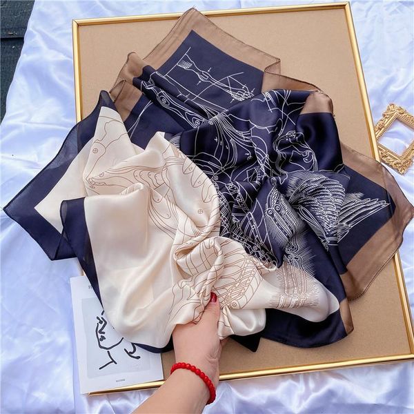 scarves 2021 silk hair scarf women foulard neck wrap square kerchief soft bandana lady head hijab pashmina femme 70*70cm, Blue;gray
scarves 2021 silk hair scarf women foulard neck wrap square kerchief soft bandana lady head hijab pashmina femme 70*70cm, Blue;gray