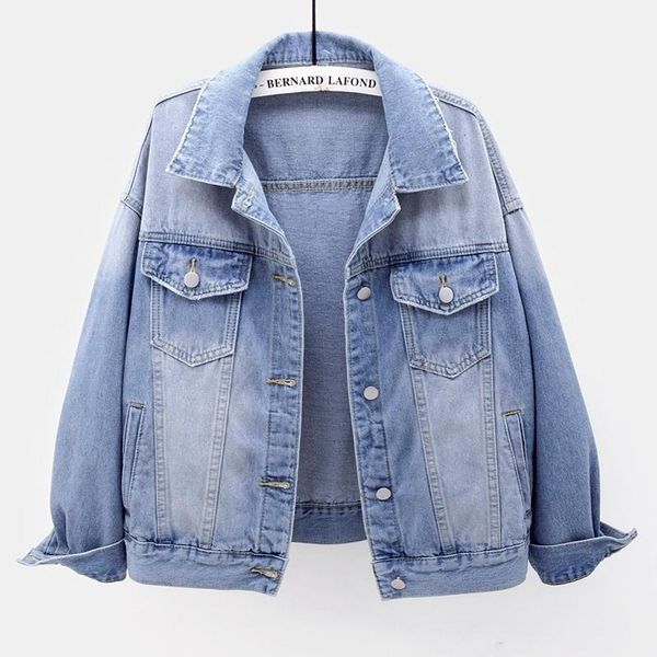 women's jackets 2021 spring korean light blue denim jacket women student outerwear chaqueta mujer loose vintage short jeans coat female, Black;brown
women's jackets 2021 spring korean light blue denim jacket women student outerwear chaqueta mujer loose vintage short jeans coat female, Black;brown
