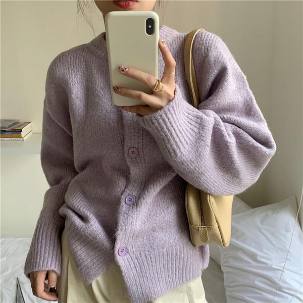 women's knits & tees vintage purple knitted sweaters women solid simple long sleeve warm cardigans sweater autumn loose casual o neck c, White
women's knits & tees vintage purple knitted sweaters women solid simple long sleeve warm cardigans sweater autumn loose casual o neck c, White