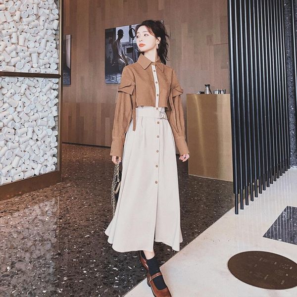 casual dresses women fashion splice fake 2pcs vintage french style elegant long dress spring fall female sleeve belted loose 3921, Black;gray
casual dresses women fashion splice fake 2pcs vintage french style elegant long dress spring fall female sleeve belted loose 3921, Black;gray