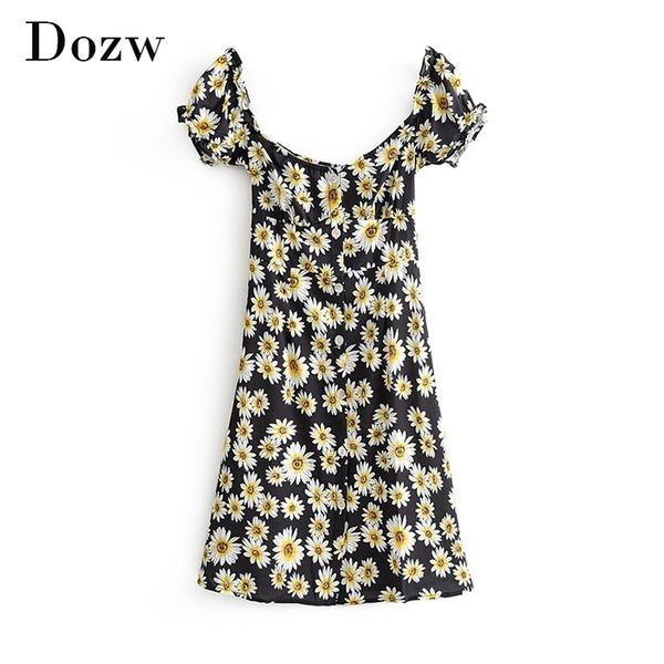 summer floral print vintage mini dress women ruffle short sleeve casual beach a line bohemian sundress vestidos 210515, Black;gray
summer floral print vintage mini dress women ruffle short sleeve casual beach a line bohemian sundress vestidos 210515, Black;gray