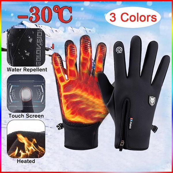 cycling gloves touchscreen winter warm bicycle bike ski outdoor camping hiking motorcycle sports full finger, Black
cycling gloves touchscreen winter warm bicycle bike ski outdoor camping hiking motorcycle sports full finger, Black