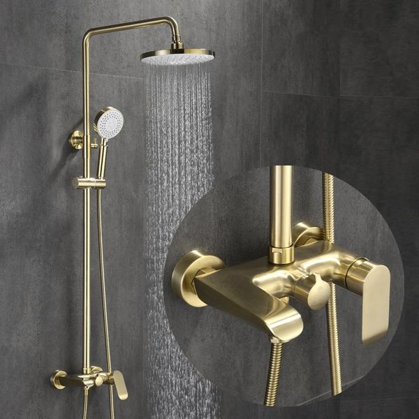 bathroom shower set brushed gold faucet and cold water taps 3-function head sz-sf21021402 sets
bathroom shower set brushed gold faucet and cold water taps 3-function head sz-sf21021402 sets