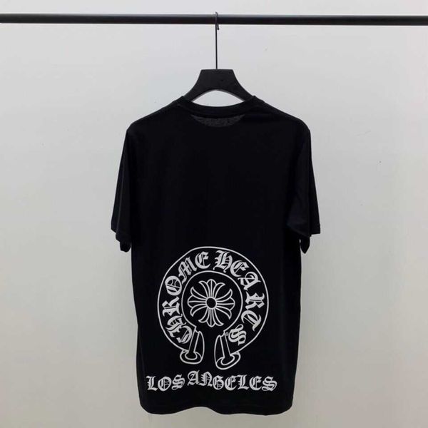 new loose short cotton crosin printed horseshoe cross summer 2021 half sleeve dx yw, White;black
new loose short cotton crosin printed horseshoe cross summer 2021 half sleeve dx yw, White;black