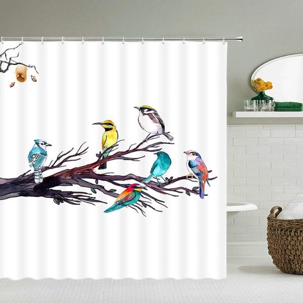 lovely bird bathroom shower curtain waterproof polyester flower leaves printing bath screen curtains
lovely bird bathroom shower curtain waterproof polyester flower leaves printing bath screen curtains