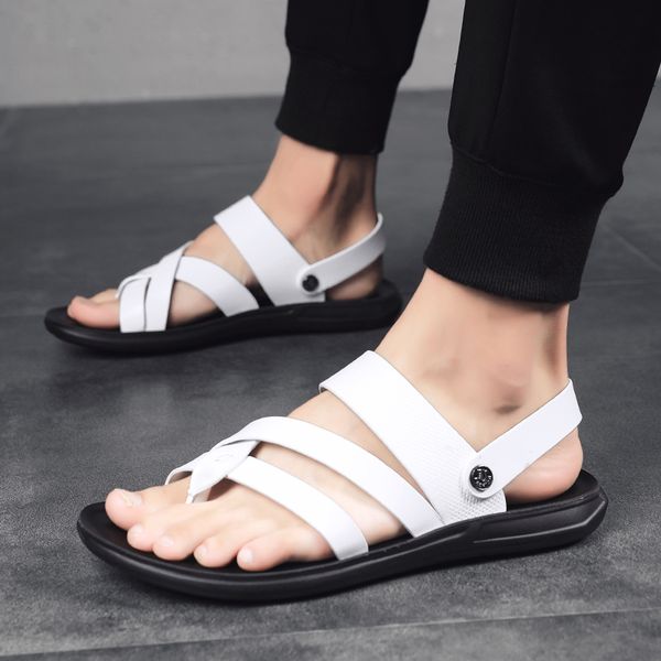 dress shoes summer soft leather sandals men fashion flip flops quality gladiator beach slippers zapatillas hombre casual 8pea, Black
dress shoes summer soft leather sandals men fashion flip flops quality gladiator beach slippers zapatillas hombre casual 8pea, Black