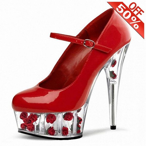 dress shoes red rose crystal platform bride wedding 6 inches high heels 15cm novelty nightclub buckle strap shallow round toe, Black
dress shoes red rose crystal platform bride wedding 6 inches high heels 15cm novelty nightclub buckle strap shallow round toe, Black