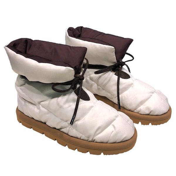 female down warm snow boots cross-tied platform black white thick sole flat shoes slip on fashion brand designer
female down warm snow boots cross-tied platform black white thick sole flat shoes slip on fashion brand designer