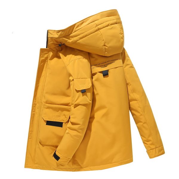 -20 degree winter parkas jacket men coat white duck down parka fashion hooded collar thick warm outerwear chaqueta hombre, Black
-20 degree winter parkas jacket men coat white duck down parka fashion hooded collar thick warm outerwear chaqueta hombre, Black