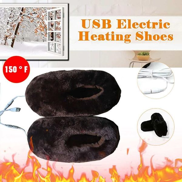 rechargeable usb electric heating shoes slippers warm comfortable plush coral fleece, Black
rechargeable usb electric heating shoes slippers warm comfortable plush coral fleece, Black