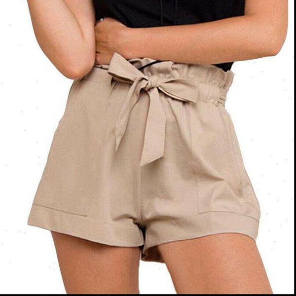 women summer womens shorts beach high waist stylish ruffles drawstring loose tie belt casual solid holiday cotton elastic, White;black
women summer womens shorts beach high waist stylish ruffles drawstring loose tie belt casual solid holiday cotton elastic, White;black