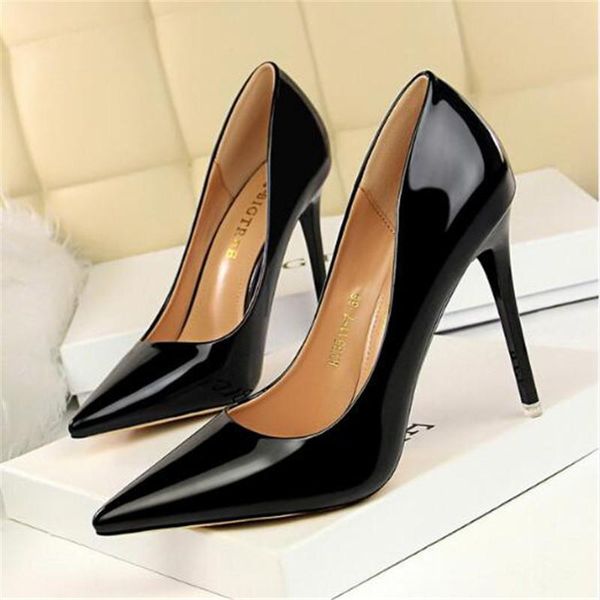 dress shoes patent leather wonen pumps fashion office women high heels women's wedding party, Black
dress shoes patent leather wonen pumps fashion office women high heels women's wedding party, Black