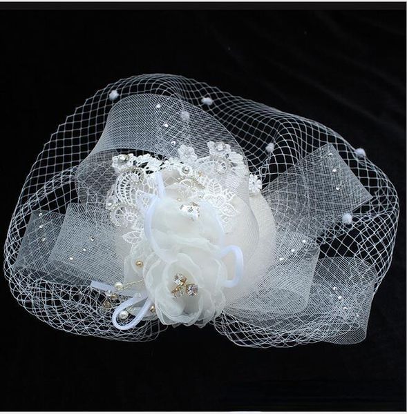 headpieces fashion beige wedding bridal hats for ladies lace fascinator cover mask pearls flower stage, Silver
headpieces fashion beige wedding bridal hats for ladies lace fascinator cover mask pearls flower stage, Silver
