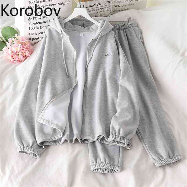 korobov women sweatsuits korean loose casual long sleeve sweatshirts and high waist wide leg pants female 2 pieces sets 210430, White
korobov women sweatsuits korean loose casual long sleeve sweatshirts and high waist wide leg pants female 2 pieces sets 210430, White