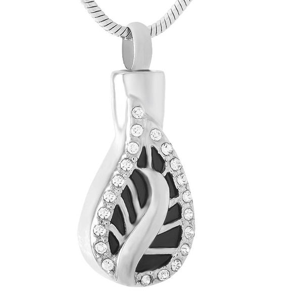 pendant necklaces ijd9456 pink/white crystal edge leaf cremation necklace jewelry stainess steel memorial urn ashes holder keepsake women, Silver
pendant necklaces ijd9456 pink/white crystal edge leaf cremation necklace jewelry stainess steel memorial urn ashes holder keepsake women, Silver