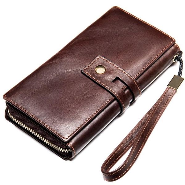 wallets genuine leather men's long wallet with phone bag zipper coin pocket three fold purse male clutch for men, Red;black
wallets genuine leather men's long wallet with phone bag zipper coin pocket three fold purse male clutch for men, Red;black