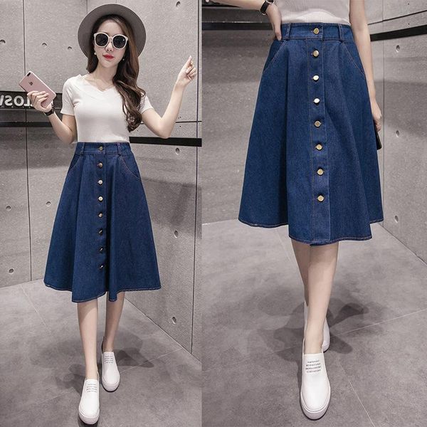 skirts arrivals summer pleated denim skirt girl cute blue women's high waist button a-line casual solid, Black
skirts arrivals summer pleated denim skirt girl cute blue women's high waist button a-line casual solid, Black