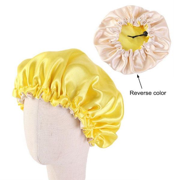 kids double layer satin bonnet adjustable sleep night cap turban hat chemo w89e caps & hats, Yellow
kids double layer satin bonnet adjustable sleep night cap turban hat chemo w89e caps & hats, Yellow