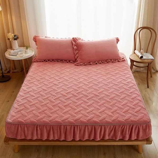 sheets & sets milk velvet bed skirt sheet single piece quilted thickened baby solid color cover non-slip protection
sheets & sets milk velvet bed skirt sheet single piece quilted thickened baby solid color cover non-slip protection