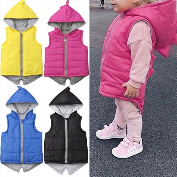 winter infant kids baby girls dinosaur vest zip hooded jacket coat outerwear thick down zipper pink hoodies 6m 7t, Black
winter infant kids baby girls dinosaur vest zip hooded jacket coat outerwear thick down zipper pink hoodies 6m 7t, Black