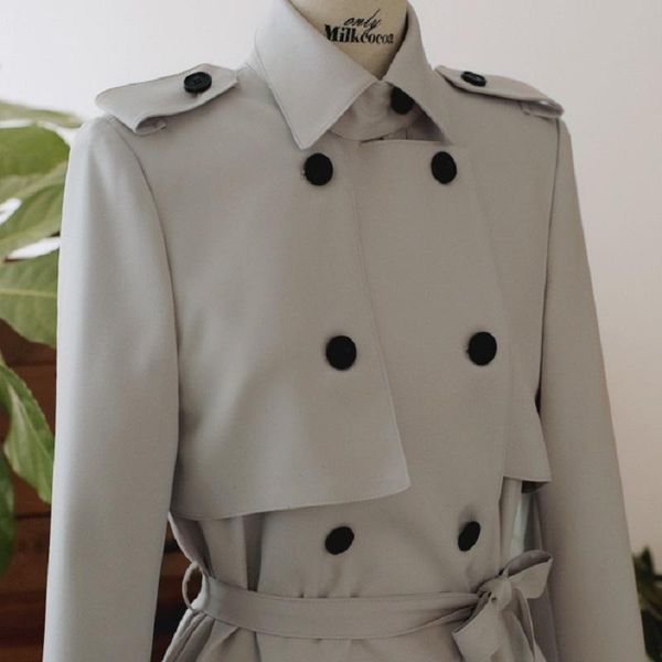 women's trench coats autumn/winter clothing coat mid-long outerwear european, Tan;black
women's trench coats autumn/winter clothing coat mid-long outerwear european, Tan;black