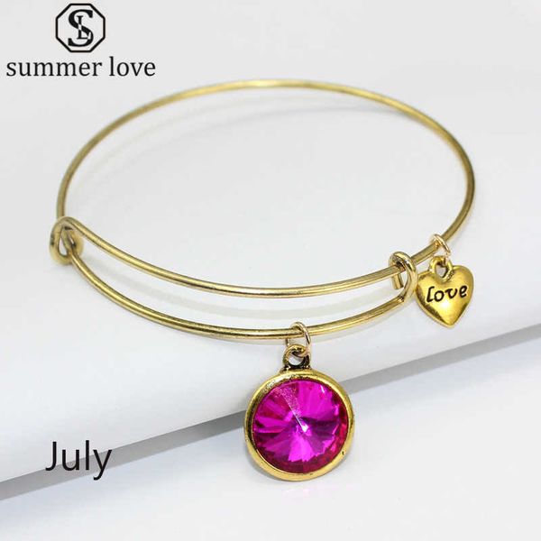 wholesale birthstone charm love bangle expandable wire bracelets for women gold color bangles jewelry q0719, Black
wholesale birthstone charm love bangle expandable wire bracelets for women gold color bangles jewelry q0719, Black