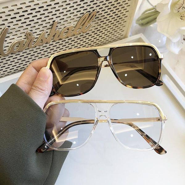 sunglasses retro double beam black square oversized fashion gradient glasses hollow leopard blue men's color, White;black
sunglasses retro double beam black square oversized fashion gradient glasses hollow leopard blue men's color, White;black