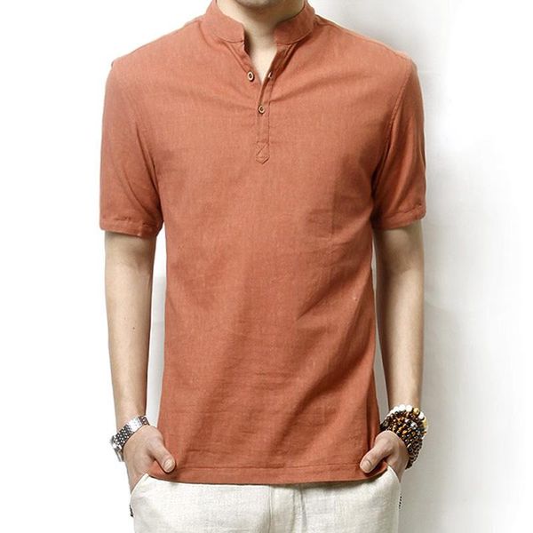 men's t-shirts 2021 short sleeve cotton linen plus size casual 5 color tees summer business retro lj2248, White;black
men's t-shirts 2021 short sleeve cotton linen plus size casual 5 color tees summer business retro lj2248, White;black