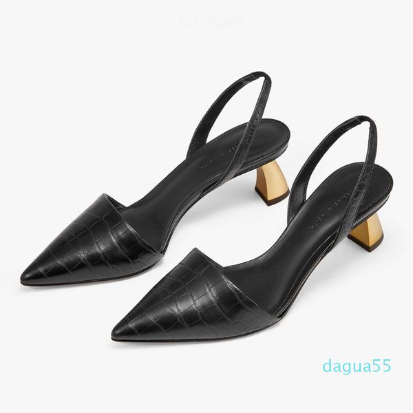 2021 summer womens pump slingbacks strange style heels pointed toe shallow, Black
2021 summer womens pump slingbacks strange style heels pointed toe shallow, Black