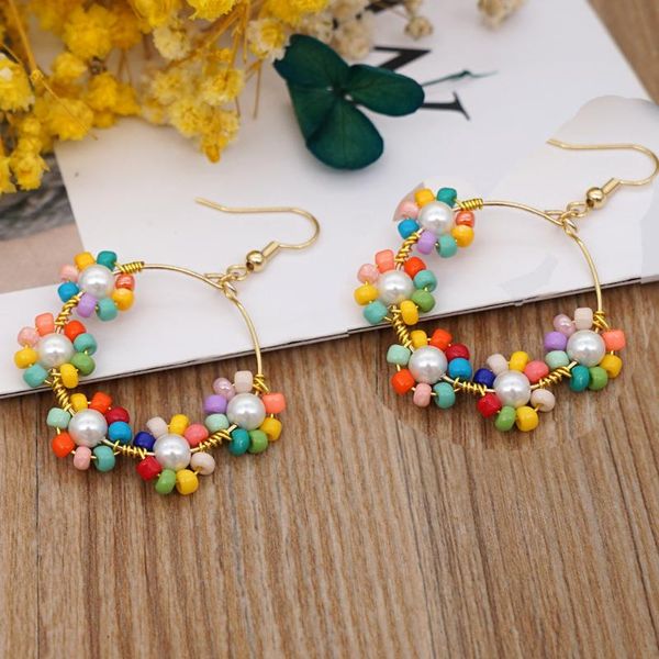 hoop & huggie rainbow rice beads earring freshwater baroque pearl personality stainless steel big earrings women circle ear jewelry, Golden;silver
hoop & huggie rainbow rice beads earring freshwater baroque pearl personality stainless steel big earrings women circle ear jewelry, Golden;silver