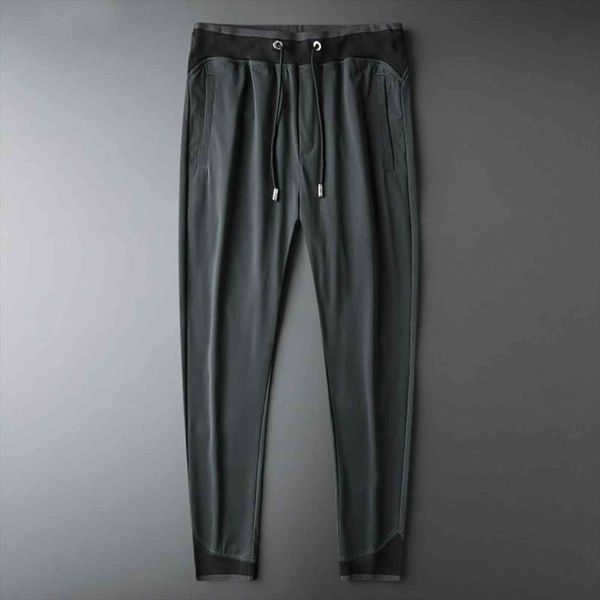 summer ice silk lightweight fabric women pants splicing business casual slim harem jogging sweatpants, Black
summer ice silk lightweight fabric women pants splicing business casual slim harem jogging sweatpants, Black