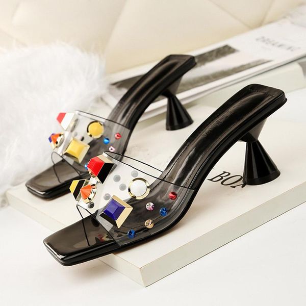 slippers summer women high heels sandals fashion candy colors female flip flops casual vacation jelly shoes woman, Black
slippers summer women high heels sandals fashion candy colors female flip flops casual vacation jelly shoes woman, Black