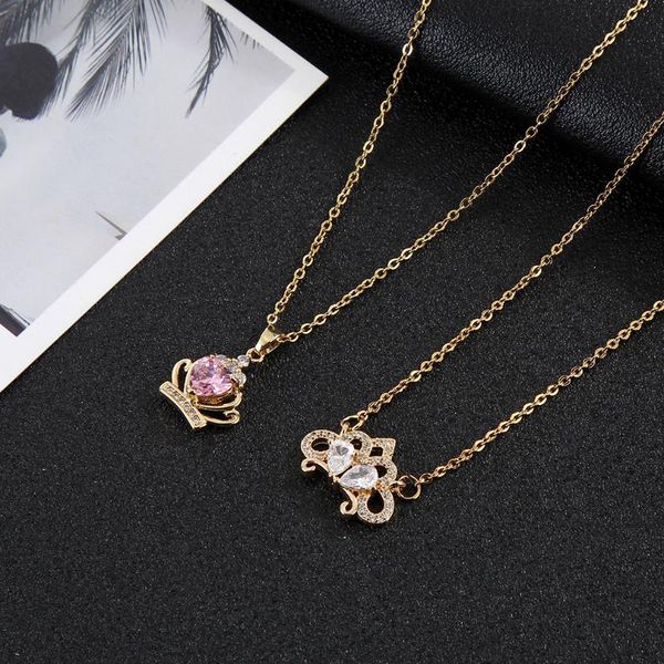 pendant necklaces luxury colorful necklace crystal heart for women girls gold color crown gems zircon jewelry princess girl gift, Silver
pendant necklaces luxury colorful necklace crystal heart for women girls gold color crown gems zircon jewelry princess girl gift, Silver