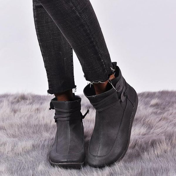 boots ankle suede leather women flat platform short ladies shoes fashion autumn winter j55, Black
boots ankle suede leather women flat platform short ladies shoes fashion autumn winter j55, Black
