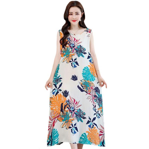casual dresses 12 colors summer sleeveless maxi dress woman bohemian print o-neck long beach female loose, Black;gray
casual dresses 12 colors summer sleeveless maxi dress woman bohemian print o-neck long beach female loose, Black;gray