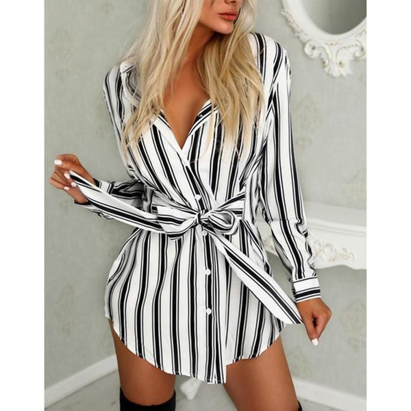 casual dresses hirigin summer women shirt style club stripe dress 2021 office ladies long sleeve v-neck street boho beach vestido with belt, Black;gray
casual dresses hirigin summer women shirt style club stripe dress 2021 office ladies long sleeve v-neck street boho beach vestido with belt, Black;gray