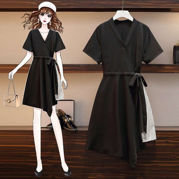 casual dresses dress large size women's spring summer french foreign style show thin and fat sister cover belly reduce age 6dzy, Black;gray
casual dresses dress large size women's spring summer french foreign style show thin and fat sister cover belly reduce age 6dzy, Black;gray