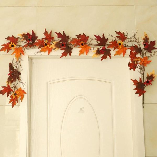 artificial garland vine fall leave autumn hanging plants for wedding table thanksgiving decorative flowers & wreaths
artificial garland vine fall leave autumn hanging plants for wedding table thanksgiving decorative flowers & wreaths