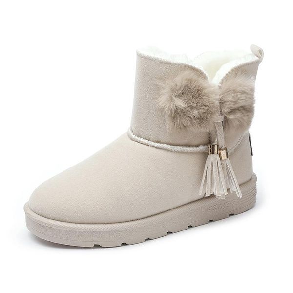 boots snow women waterproof winter 2021 luxury keep warm shoes non-slip plush bowknot tassel women's rubber sole size35-40, Black
boots snow women waterproof winter 2021 luxury keep warm shoes non-slip plush bowknot tassel women's rubber sole size35-40, Black