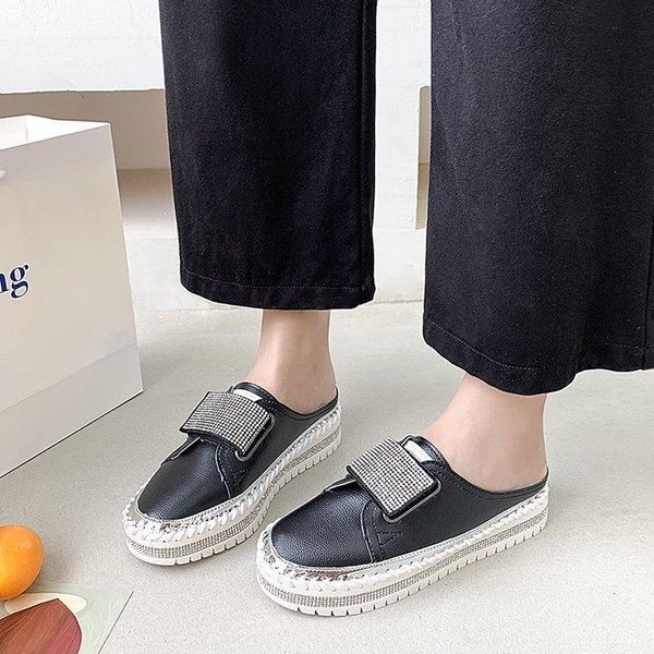 shoes for girls woman's slippers cover toe glitter slides fashion lady 2021 flat soft jelly luxury crystal pu casual rubber, Black
shoes for girls woman's slippers cover toe glitter slides fashion lady 2021 flat soft jelly luxury crystal pu casual rubber, Black