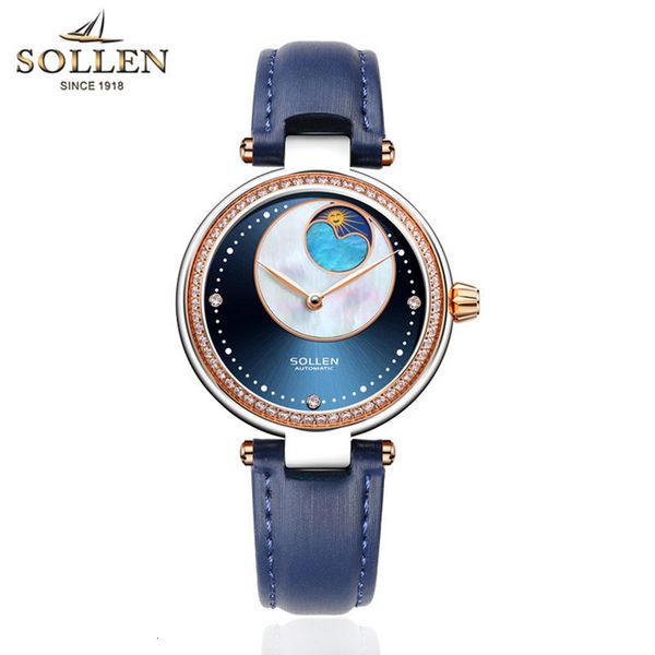 luxury brand women moon phase crystals clocks real leather dress self-curdling mechanical shell relogios 2-hand, Slivery;brown
luxury brand women moon phase crystals clocks real leather dress self-curdling mechanical shell relogios 2-hand, Slivery;brown