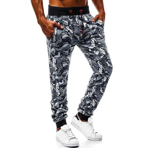 men's pants camouflage drawstring tight casual sports trousers middle waist elastic summer autumn male, Black
men's pants camouflage drawstring tight casual sports trousers middle waist elastic summer autumn male, Black