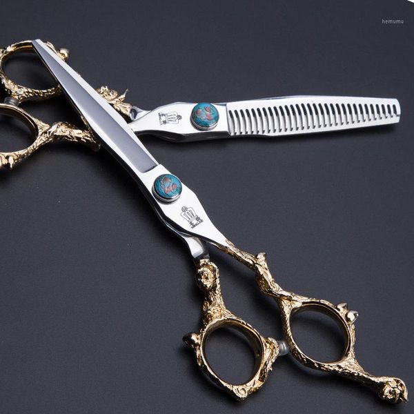 golden monkey handle shear 6" hairdressing japanese 440c steel hair scissors professional barber knife arrival1
golden monkey handle shear 6" hairdressing japanese 440c steel hair scissors professional barber knife arrival1