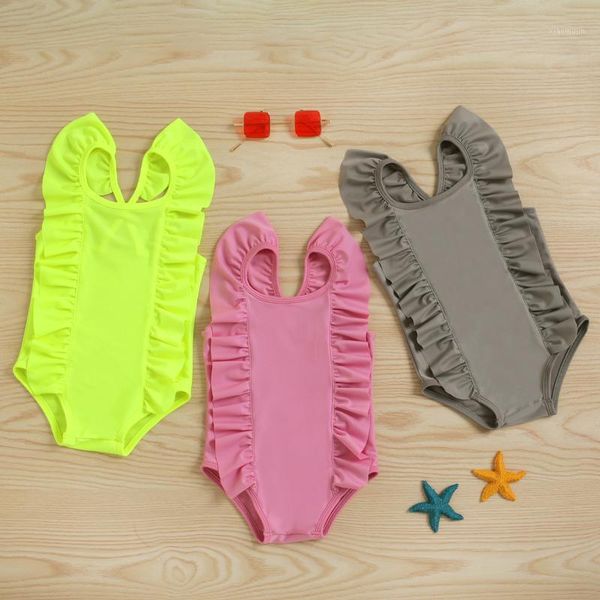 fashion summer toddler infant one-piece swimsuit with ruffle sleeve solid color high waist kids girls bikini beachwear one-pieces, Black
fashion summer toddler infant one-piece swimsuit with ruffle sleeve solid color high waist kids girls bikini beachwear one-pieces, Black