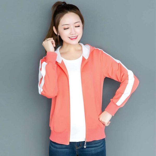 women's sweater spring and autumn korean long sleeve color matching cardigan hooded women's splicing sweater jacket 316, Black
women's sweater spring and autumn korean long sleeve color matching cardigan hooded women's splicing sweater jacket 316, Black