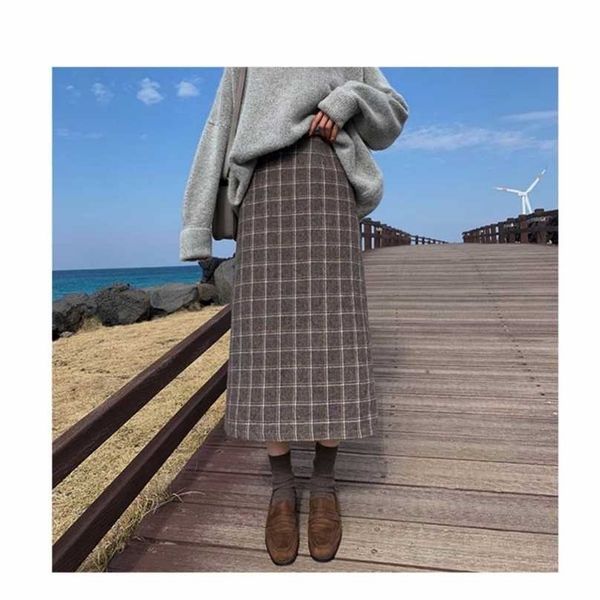 large size high elastic waist long skirt women autumn and winter plaid a-line pleated skirts m-4xl 211109, Black
large size high elastic waist long skirt women autumn and winter plaid a-line pleated skirts m-4xl 211109, Black