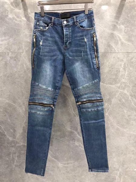 men's jeans sr08418 fashion 2021 runway luxury european design party style clothing, Blue
men's jeans sr08418 fashion 2021 runway luxury european design party style clothing, Blue