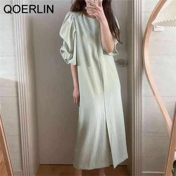 shirts dress women retro french puff sleeve front split straight gentle back zipper elegant draped long maxi 210601, Black;gray
shirts dress women retro french puff sleeve front split straight gentle back zipper elegant draped long maxi 210601, Black;gray
