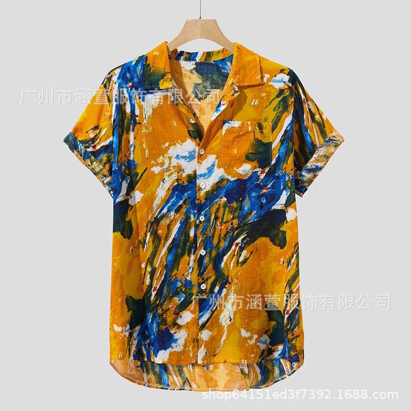 men's casual shirts summer casual floral hawaiian cardigan short sleeve lapel men's shirt rpj3, White;black
men's casual shirts summer casual floral hawaiian cardigan short sleeve lapel men's shirt rpj3, White;black