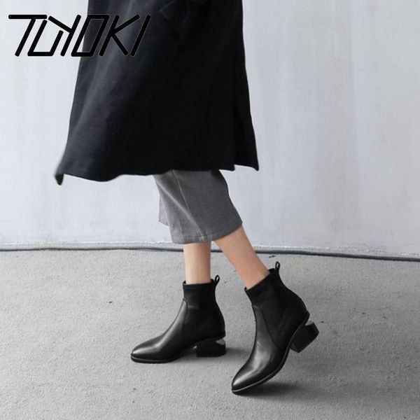 boots tuyoki thigh high women genuine leather strange heels fall winter shoes casual office short size 34-39, Black
boots tuyoki thigh high women genuine leather strange heels fall winter shoes casual office short size 34-39, Black